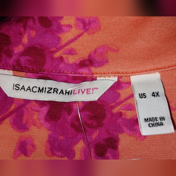 Isaac Mizrahi Live Floral Blouse Size 4X - Picture 4 of 7